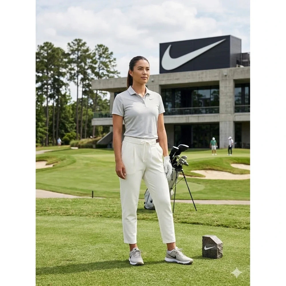 Nike Flex Golf Pants Womens XS Sail White‎ Dri-FIT UV Protection BV0178-100 NEW